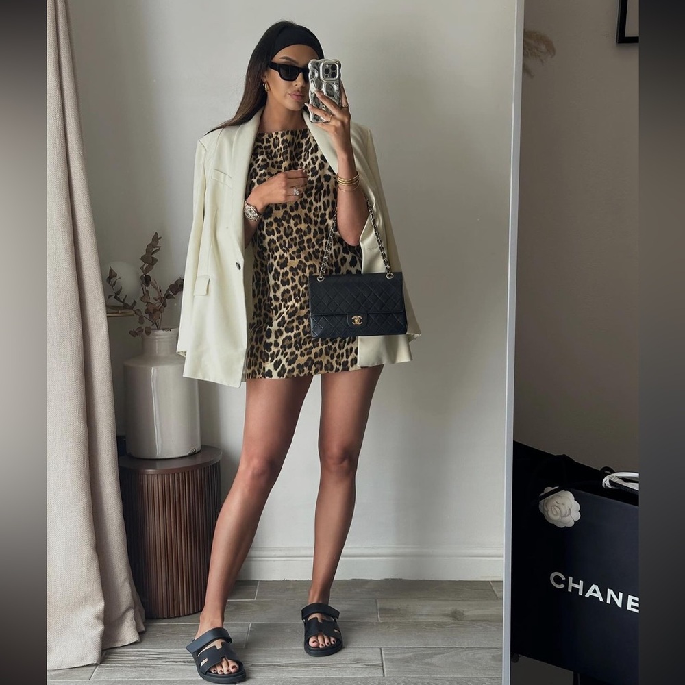 ZARA Animal print dress ZW collection